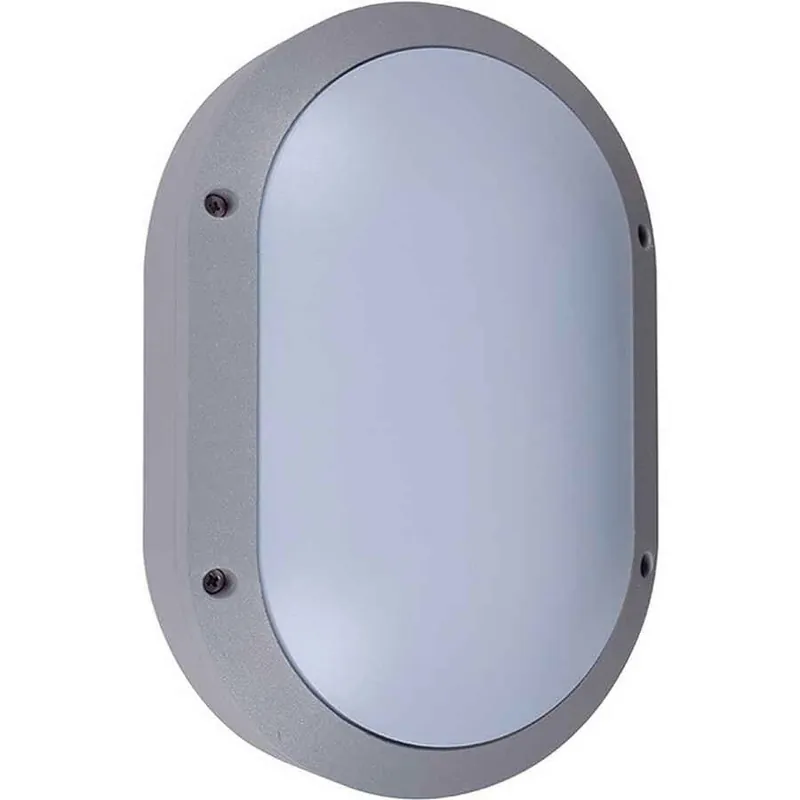 aplique exterior metal color gris serie amazonas 18.5cm - Decoración