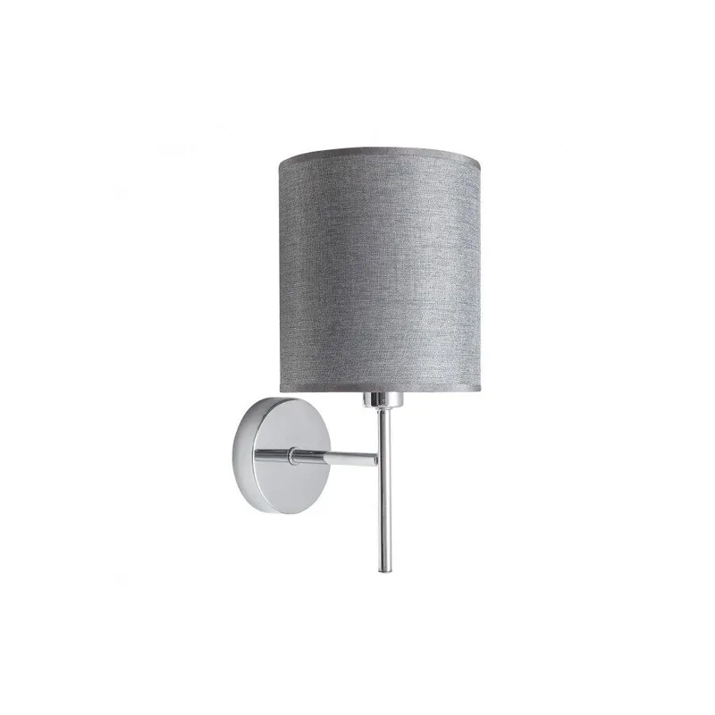 aplique pared metal color plata serie axel 16cm - Decoración