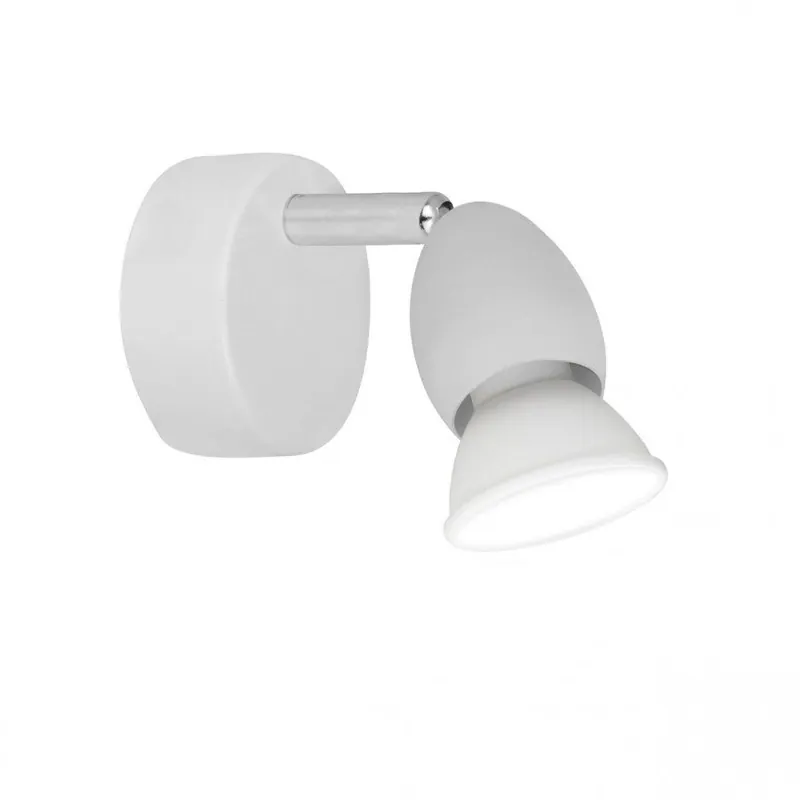aplique pared metal color blanco serie bala 8cm - Decoración