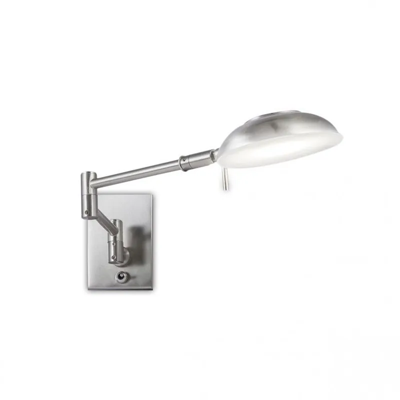 aplique pared metal color niquel serie kento 11cm - Decoración