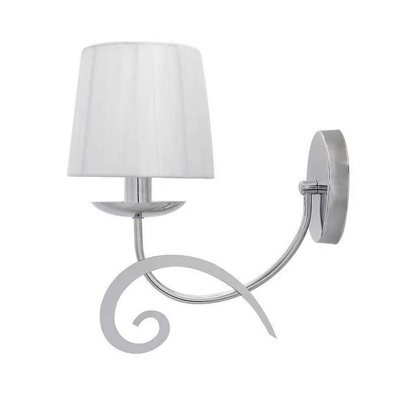 aplique pared metal color cromo serie luxor 15cm - Decoración