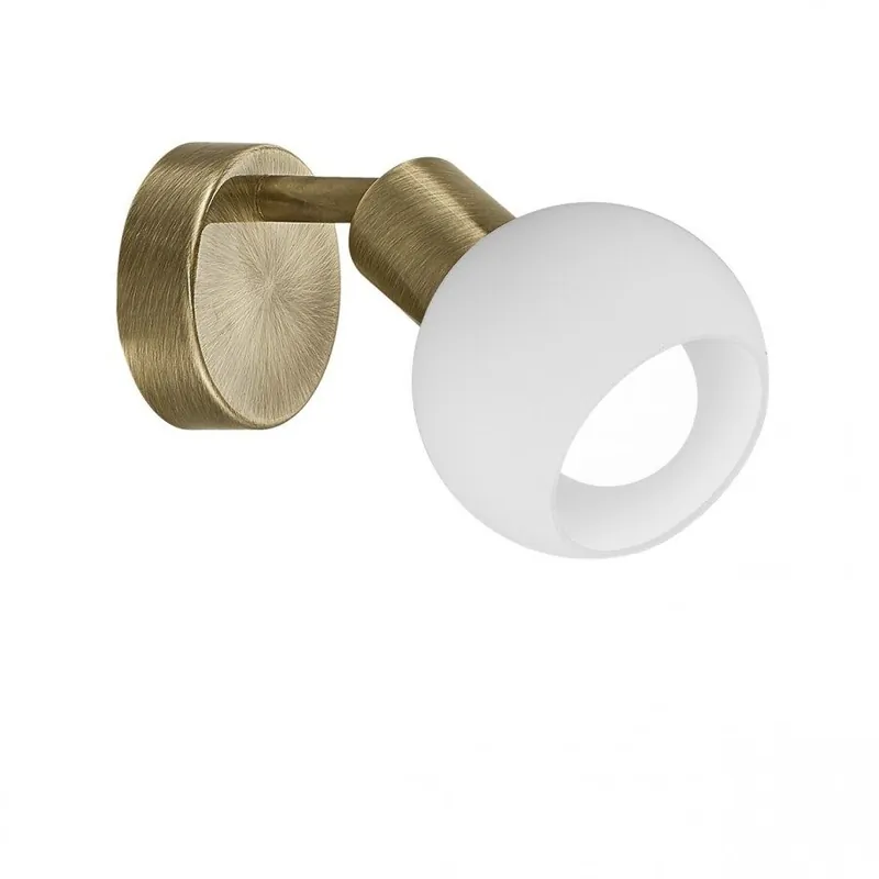 aplique pared metal color dorado serie opal 8cm - Decoración