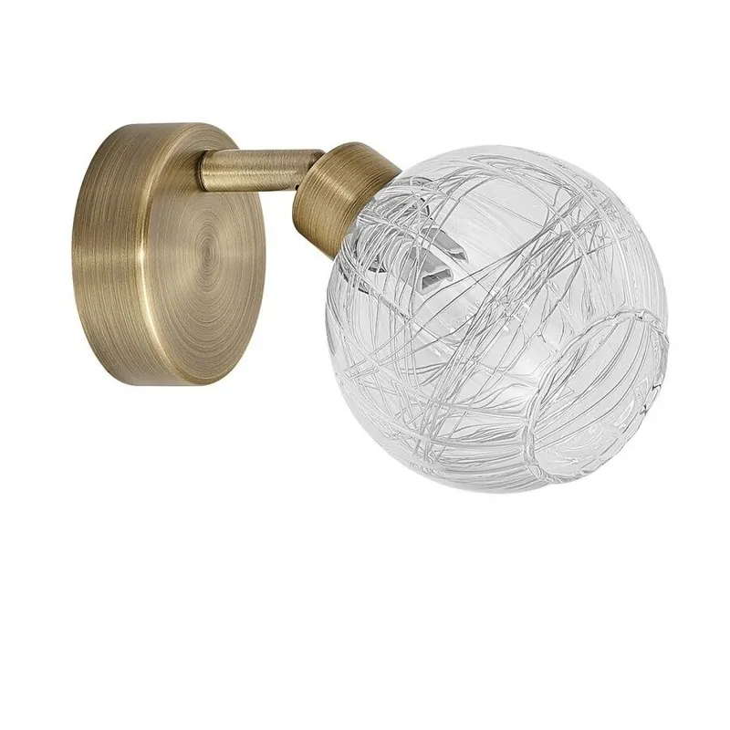 aplique pared metal color dorado serie rolo 10cm - Decoración