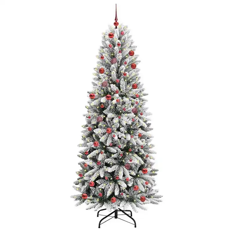 Árbol de Navidad artificial con 300 LED 78 x 78 x 210 cm - Decoración