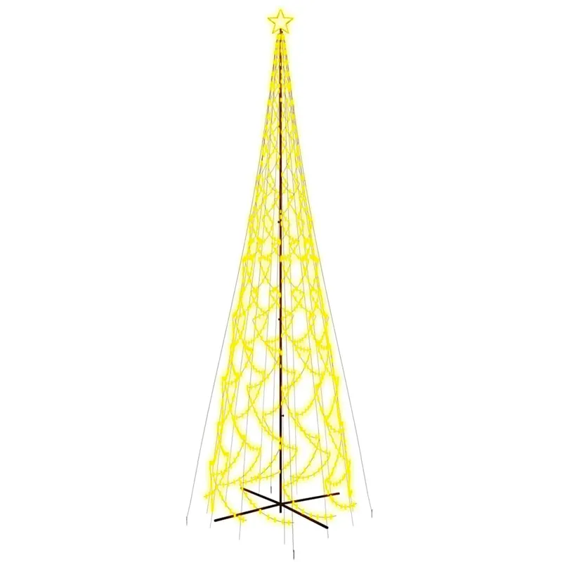 Árbol de Navidad cónico 3000 LED blanco cálido 230x800 cm - Decoración