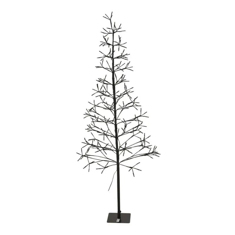 Well Home Árbol de Navidad en forma de A con 12 ramas y 280 luces LED - 150cm de alto