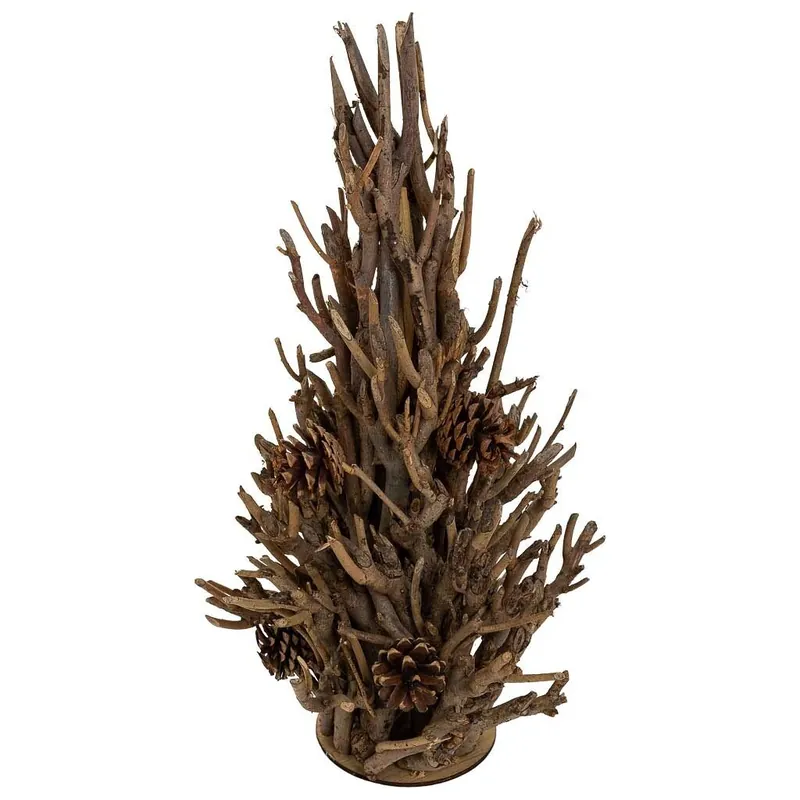 Árbol decoraciónde madera marrón d33x57