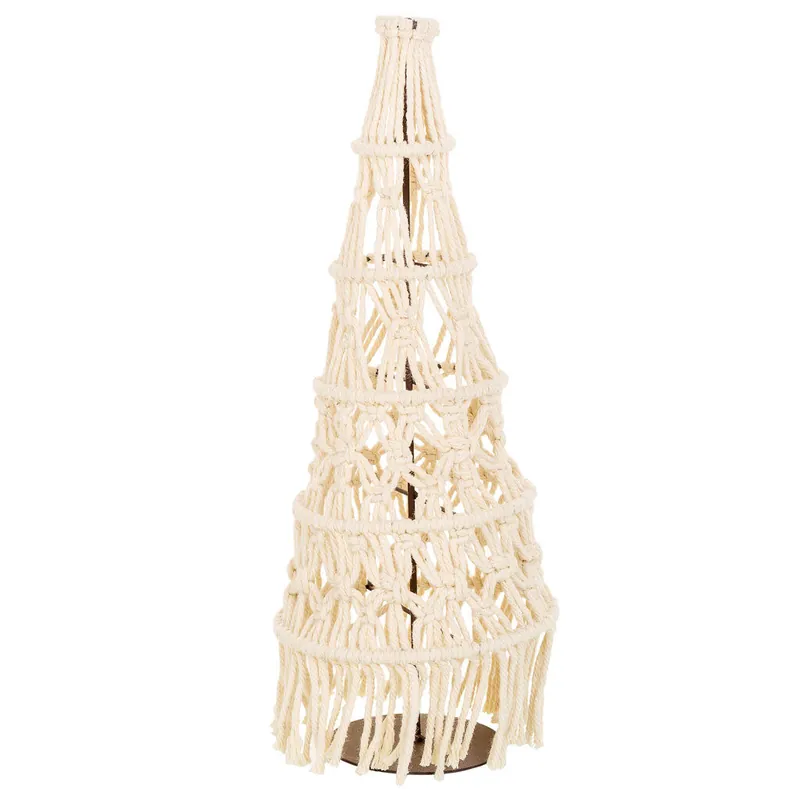 Árbol decorativo de algodón trenzado blanco d18x52 - Decoración