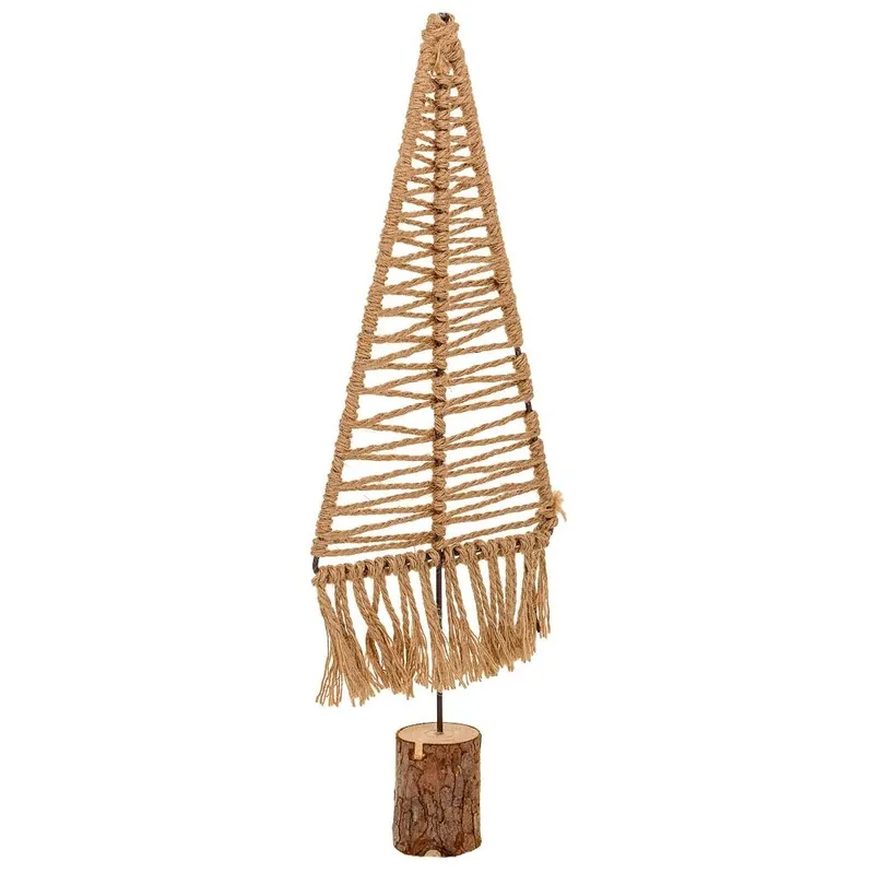 Árbol decorativo de algodón trenzado marrón 15x01x44 - Decoración