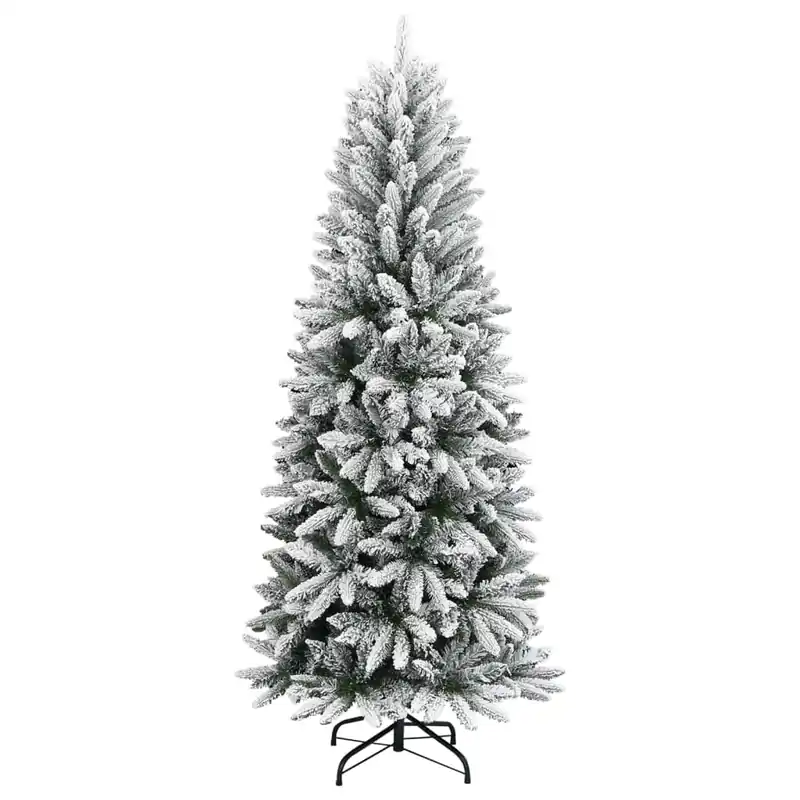 Árbol de Navidad - Árbol navideño artificial con nieve PVC y PE 150 cm