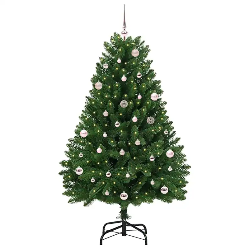 Árbol de Navidad - Árbol navideño artificial Verde 150 cm PVC y Metal