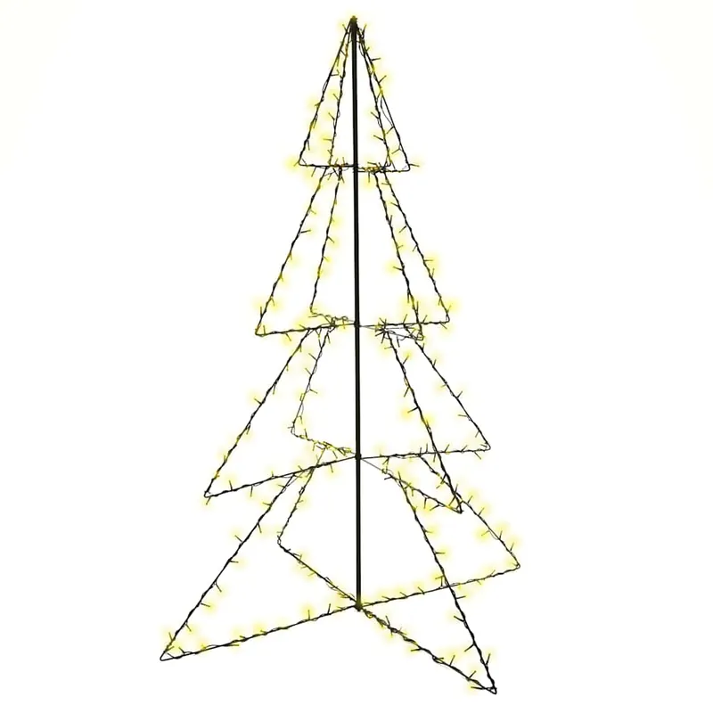 Árbol Navidad - Árbol navideño 240 luces LED interior y exterior 115x150 cm