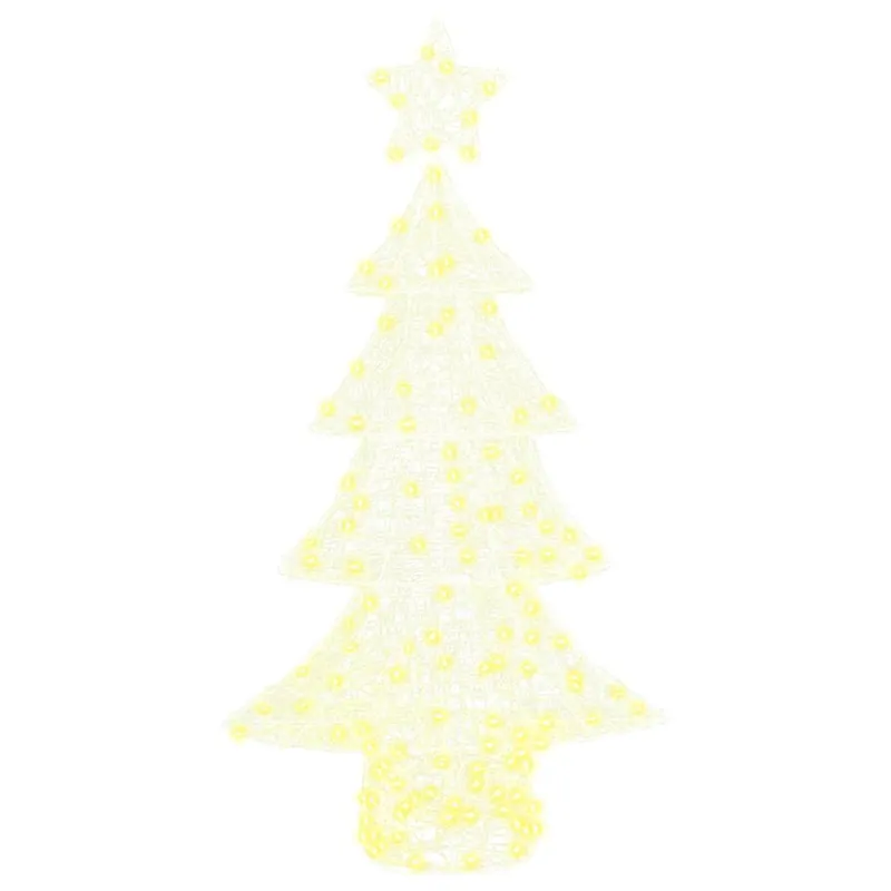 Árbol de Navidad - Árbol navideño con 160 LED cálido 150 cm Acrílico