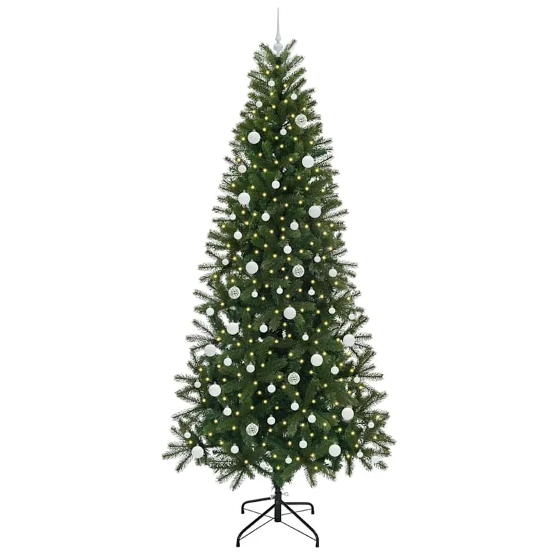 Árbol de Navidad - Árbol navideño artificial con 300 LED Verde 240 cm PE y PVC