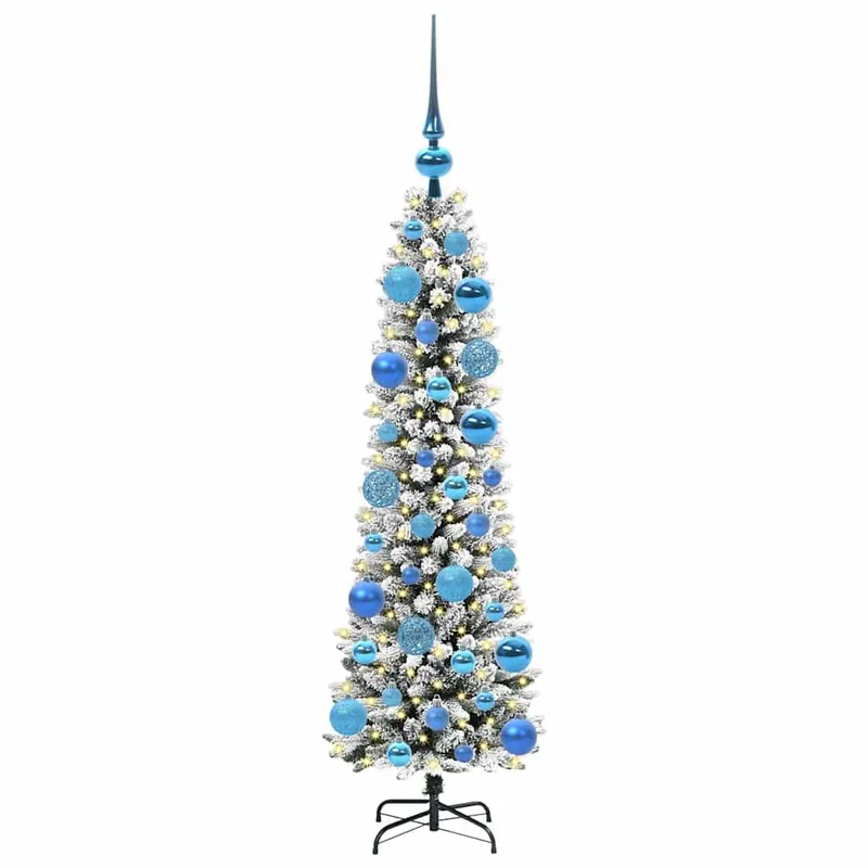 Árbol de Navidad - Árbol navideño artificial con 150 LED verde y 120 cm
