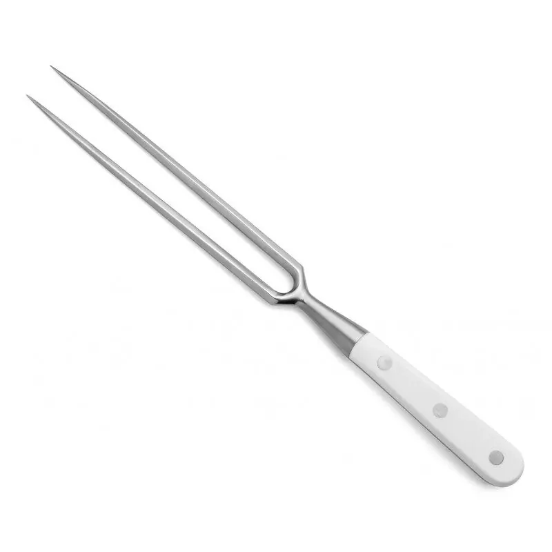 Arcos Tenedor Trinchante Riviera Blanco de 180 mm, forjado en una sola pieza con acero inoxidable NITRUM - Cocina