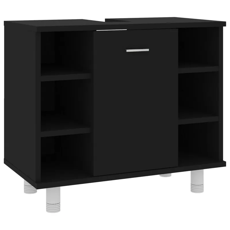 vidaXL Armario de baño madera contrachapada blanco 60x32x53,5 cm