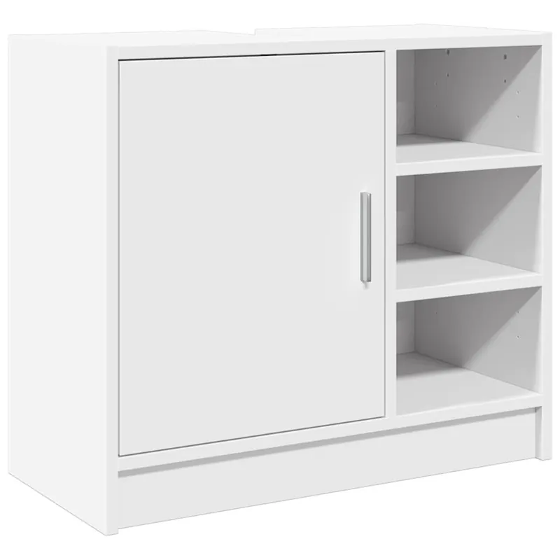 vidaXL Armario para lavabo madera de ingeniería blanco 63x29x55 cm - Baño
