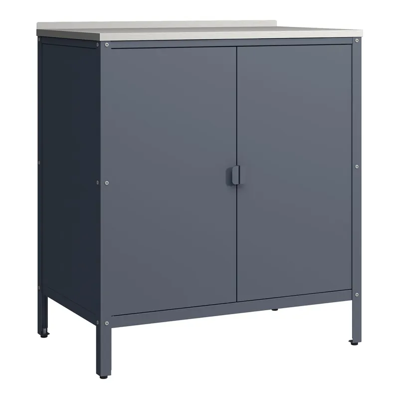 Armario Exterior Bolognano 92x80x50 cm - Gris oscuro mate [casa.pro]