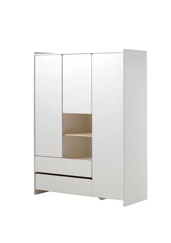 Armario infantil KIDDY 138x55x190 Blanco - Bebé