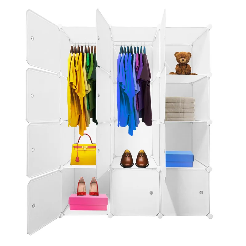 Armario Vestidor Cube Personalizable Boxed Elite 12 Cubos/Puertas 147x111x37cm Blanco - Bebé