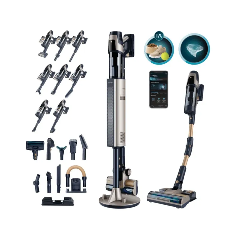 Aspirador escoba Cecotec RZ90 AI AquaPet Flex Connected 850W sin cable negro - Electrodomésticos