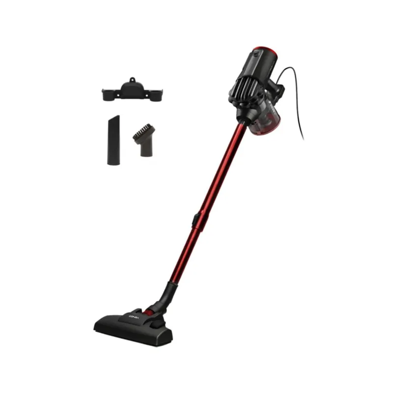 Aspirador escoba Cecotec ThunderBrush 600W 2 en 1 filtro HEPA rojo - Electrodomésticos