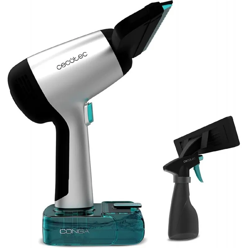 Aspirador limpiacristales Cecotec Conga Rockstar 3700 Glass 3 en 1 con accesorios inox - Electrodomésticos