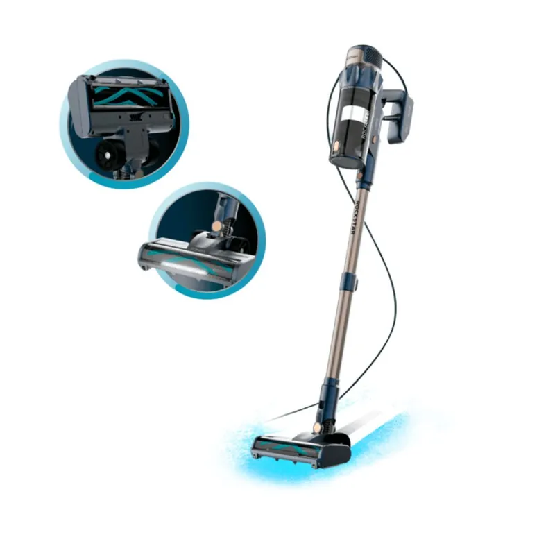 Aspirador vertical Conga Rockstar 800 Powerhead Titán 600W cepillo motorizado azul - Electrodomésticos
