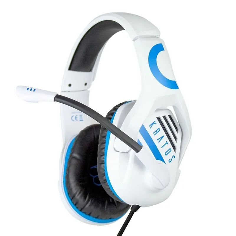 Auriculares con Micrófono Gaming FR-TEC Kratos Blanco Azul/Blanco