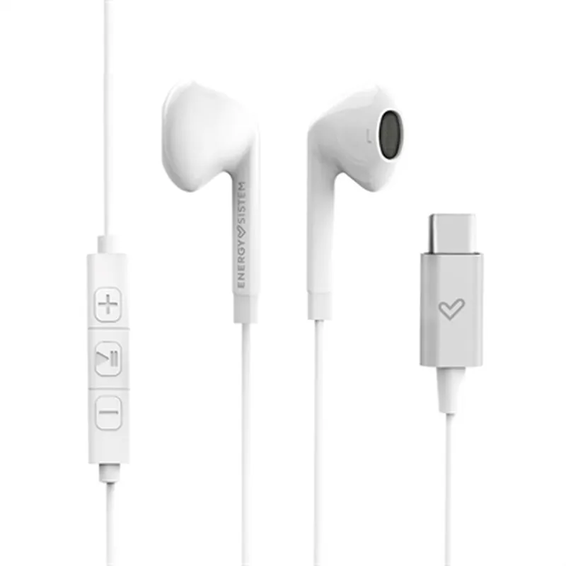 Auriculares con Micrófono Energy Sistem Smart 2 USB-C - Blanco