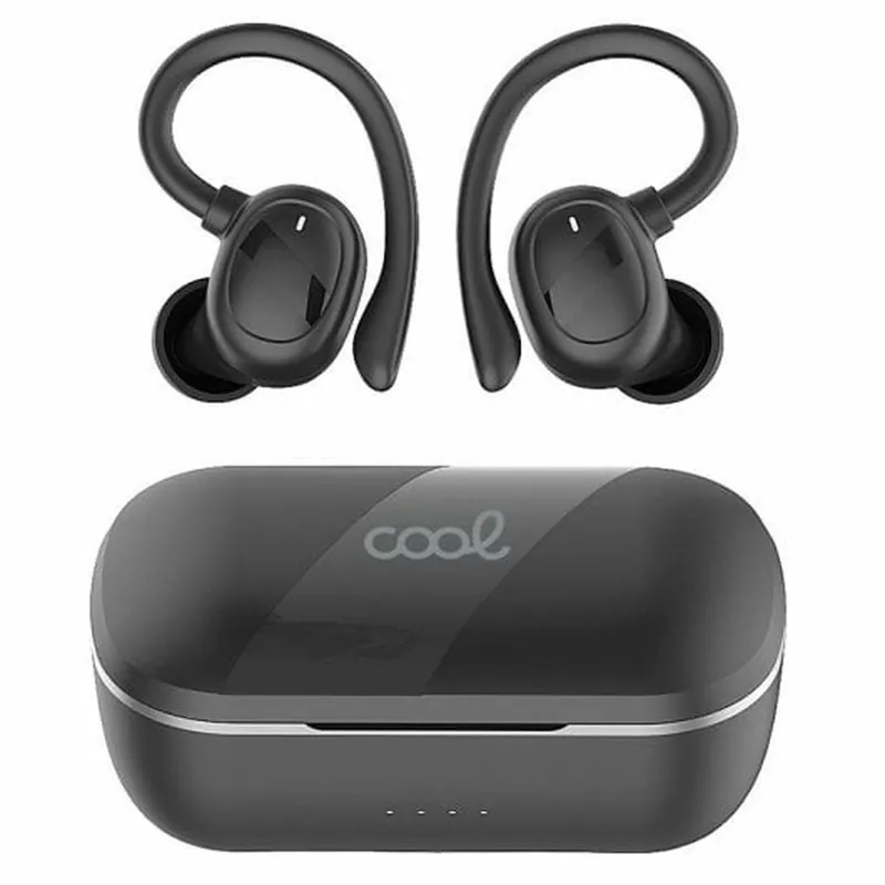 Auriculares Inalámbricos con Estuche de Carga Cool Fit Sport Negro - Electrónica