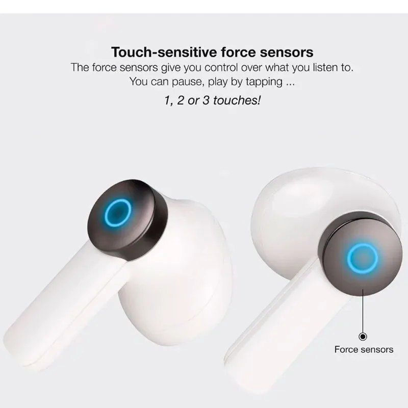 Auriculares inalámbricos TooQ Bender TQBWH-0031W con estuche de carga blanco