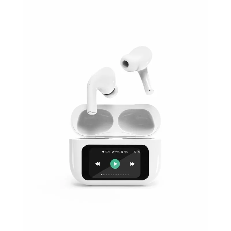 Auriculares GEMBIRD TWS-LCD-ANC-01-W Blanco