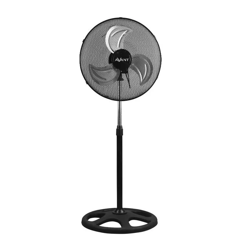 Avant Ventilador de pie | Pack de 2 unidades Ventilador de Pie Industrial 70W | Altura 45 Cm Regulable Color Negro, 3 velocidades. - Electrodomésticos