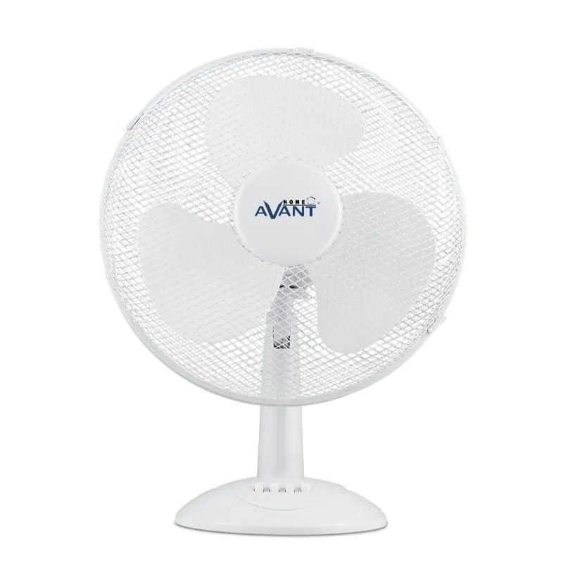 Avant Ventilador silencioso de sobremesa Ventilador oscilante de 40W con 3 Velocidades | Ventilador con Rejilla Nido de Abeja | Altura 40cm - Electrodomésticos