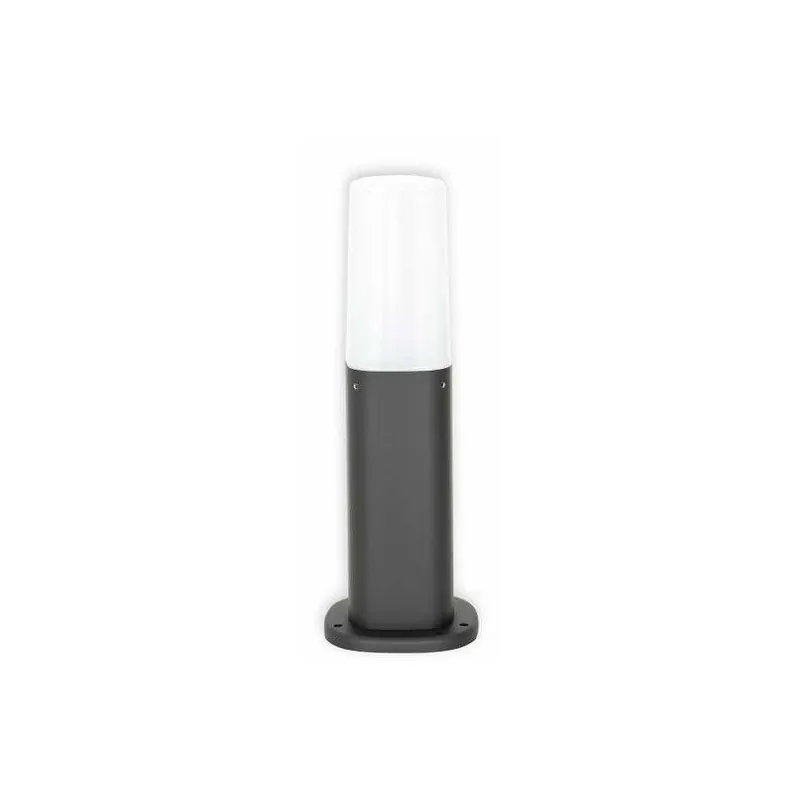baliza para exterior aluminio color gris serie coura 10cm - Decoración