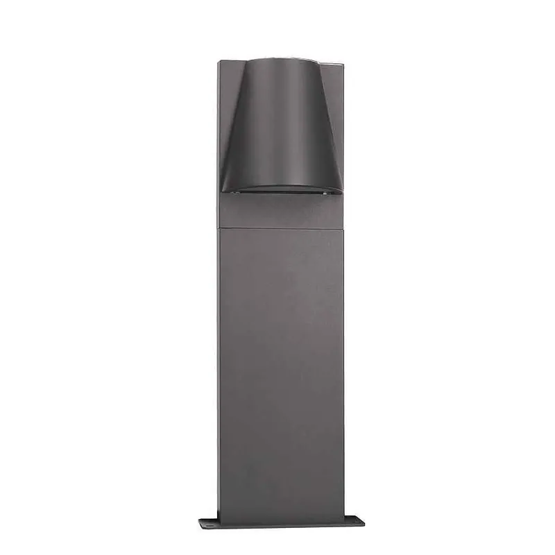 baliza para exterior aluminio color gris serie kala 17.5cm - Decoración
