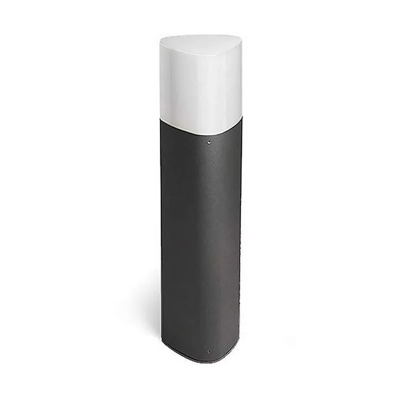 baliza para exterior aluminio color gris serie mandela 12.8cm - Decoración