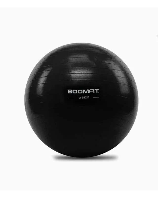 Balón de Pilates Negro 65cm - BOOMFIT