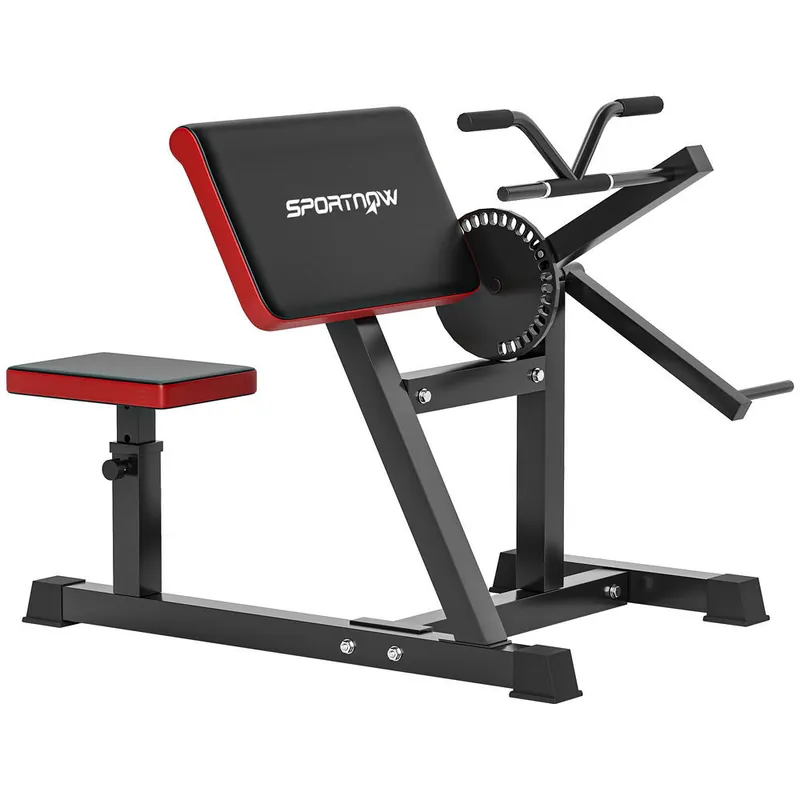SPORTNOW Máquina de Bíceps y Tríceps 2 en 1, Banco de Curl de Predicador con Asiento y Apoyo de Codo Ajustables, Máquina de Curl de Bíceps y Extensión de Tríceps para Entrenamiento en Gimnasio, Casa - Deporte