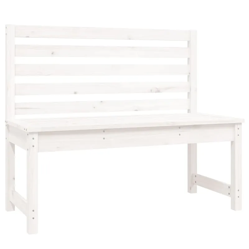 vidaXL Banco de jardín madera maciza de pino 109 cm