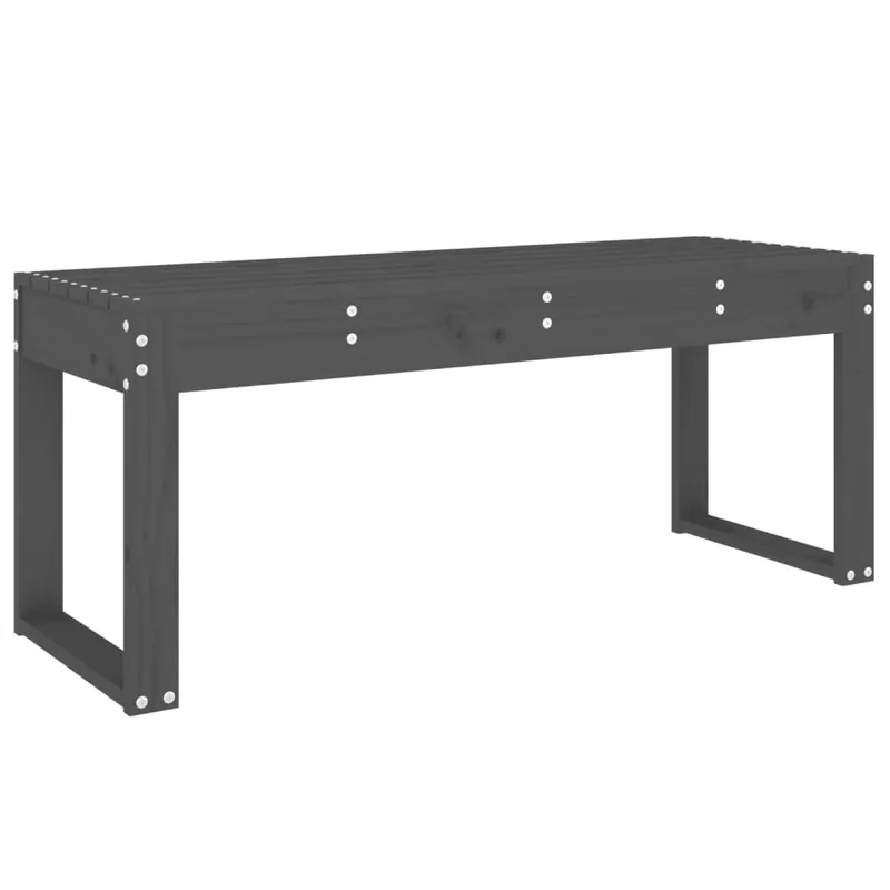 vidaXL Banco de jardín madera maciza de pino marrón miel 110x38x45 cm