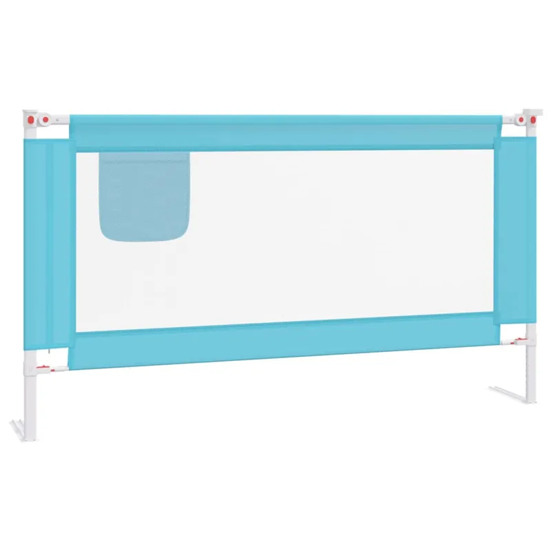 vidaXL Barandilla de seguridad cama de niño azul tela 160x25 cm - Bebé