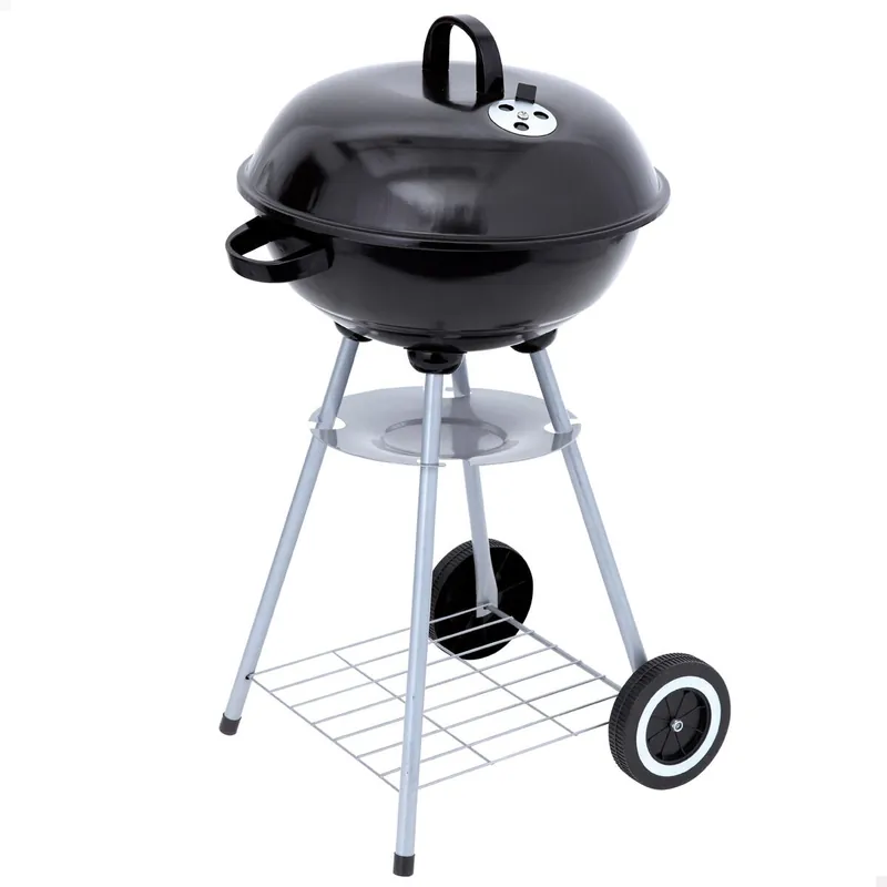 Barbacoa carbón portátil con dos parrillas Aktive - Jardín