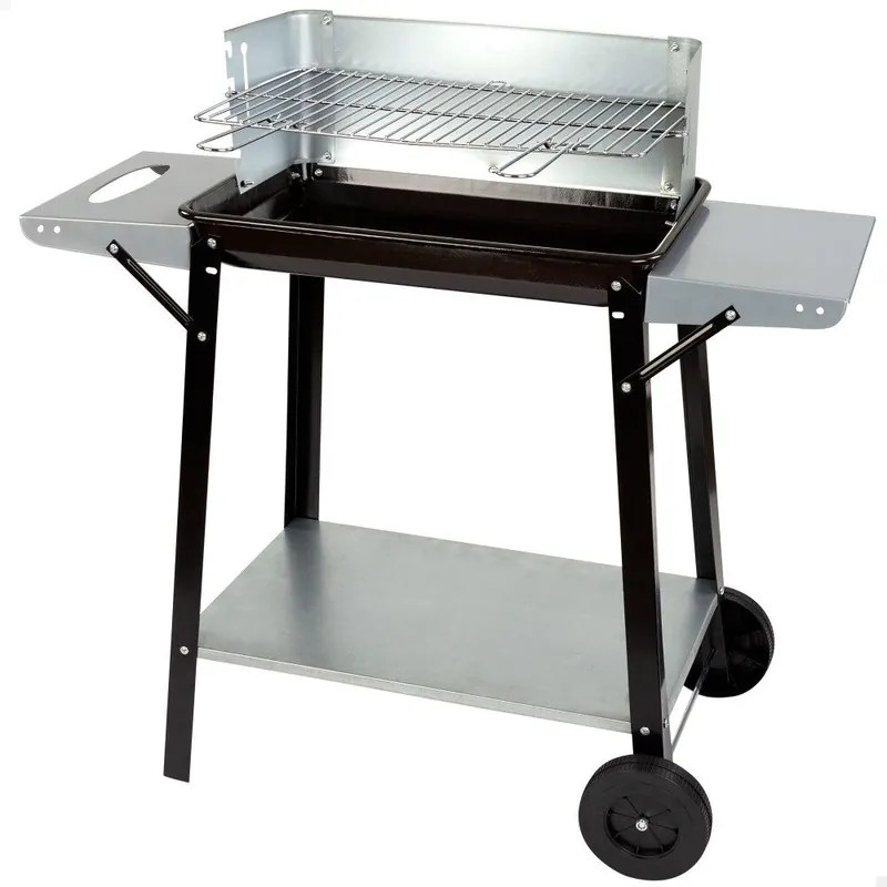 Barbacoa carbón portátil con parrilla 4 alturas Aktive - Jardín