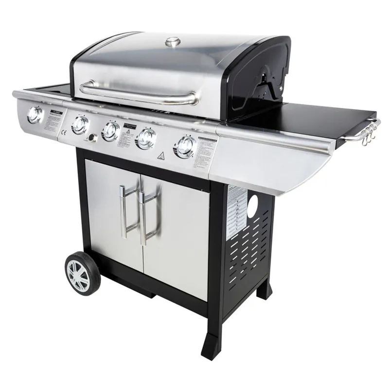 Barbacoa de gas BRISBANE - 4 quemadores 14kW + placa de cocción