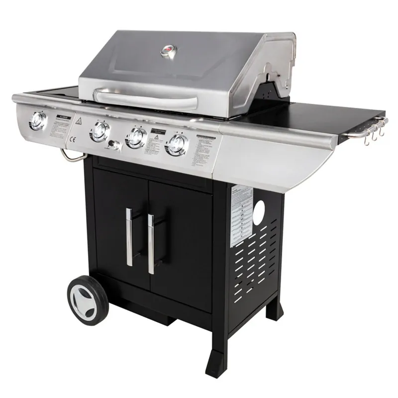 Barbacoa de gas BALTIMORE - 3 quemadores 10,5kW + placa calefactora