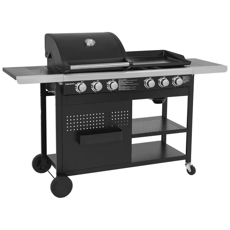 Barbacoa de gas VESUVIO Duo - 3 quemadores + plancha 3 quemadores