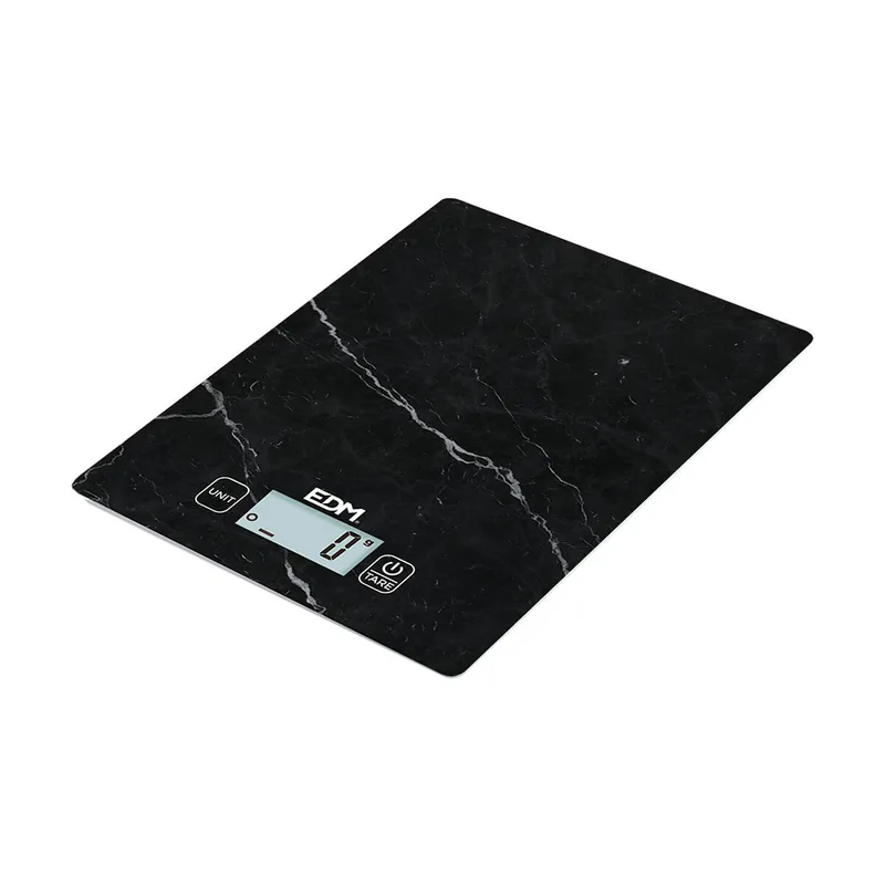 Báscula de Cocina EDM 07528 Negro 5 kg - Electrodomésticos